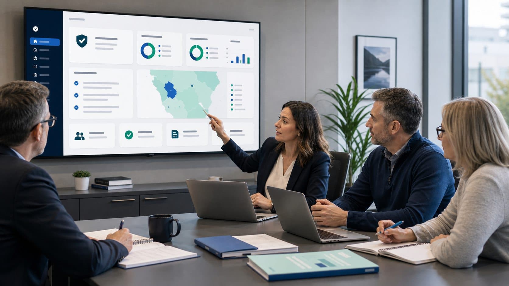School board leaders planning a district software rollout